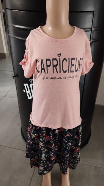 Robe la halle taille 8 ans fille fleuris rose