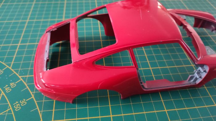 Carcasse carrosserie pièce détachée miniature Bburago burago Porsche 911 Carrera 1993 rouge 1/18 1/1 - photo numéro 3