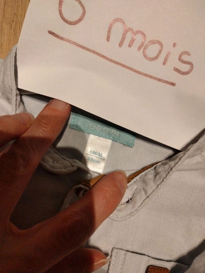 Chemise col tunisien 6 mois - photo numéro 4