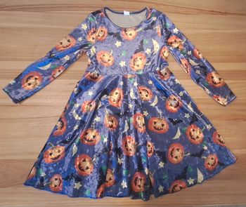 Robe sorcière halloween en velours 🎃