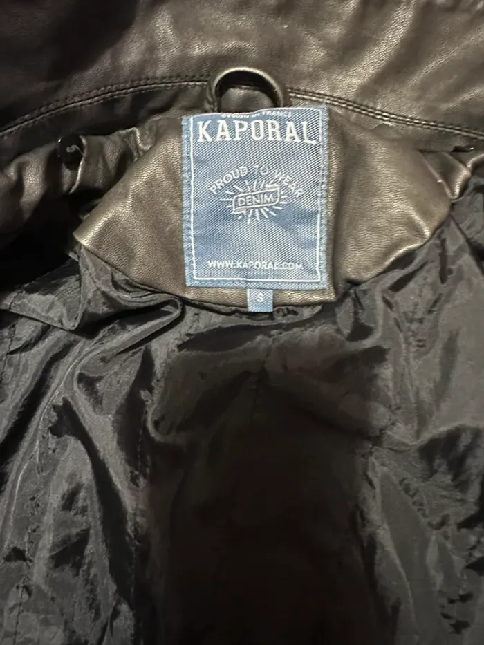 Veste similicuir kaporal - photo numéro 3