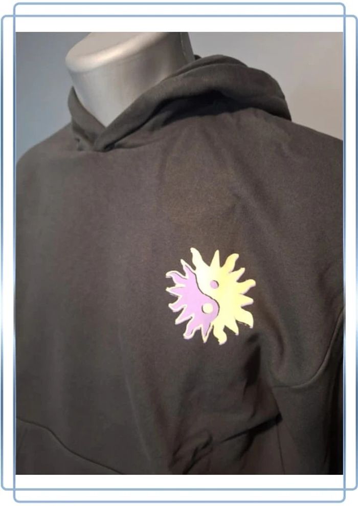 Sweat à Capuche noir jacks et jones unisexe taille S - photo numéro 2