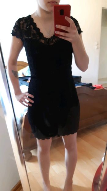 🎀Robe dentelle noir🛍