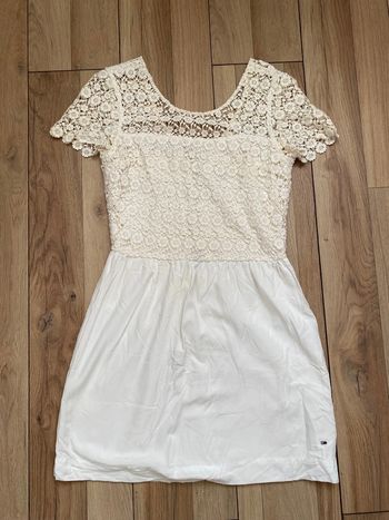 Robe dentelle bi matière