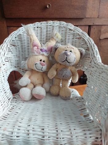 #P1 - Lot de 2 petites peluches Diddle Pimboli et Mimihopps