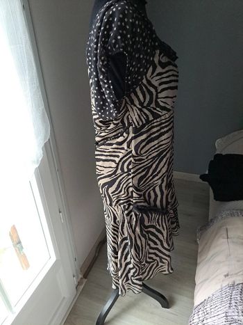 robe marron voile