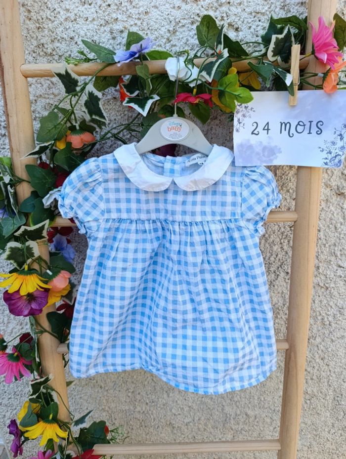 Petit haut manche courte avec col Claudine 2ans neuf