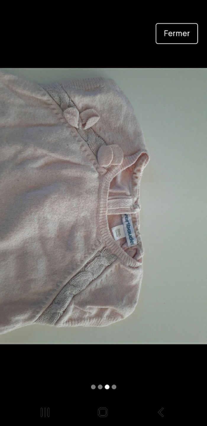 Pull vertbaudet 3 mois - photo numéro 3