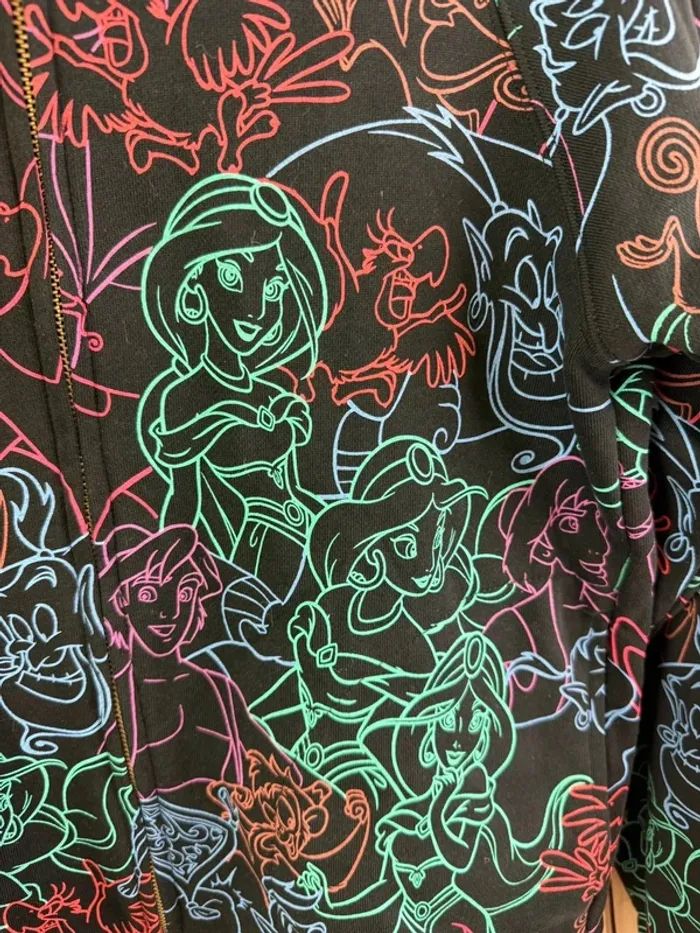 Hoodie gilet zippé à capuche Disney Aladin Tokyo Disneyland - photo numéro 2