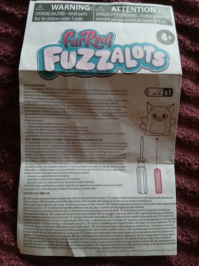 Fur Real fuzzalots petit latin interactif - photo numéro 9