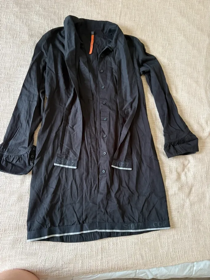 Robe chemise noire Cop Copine – Taille 38 – Chic et intemporelle