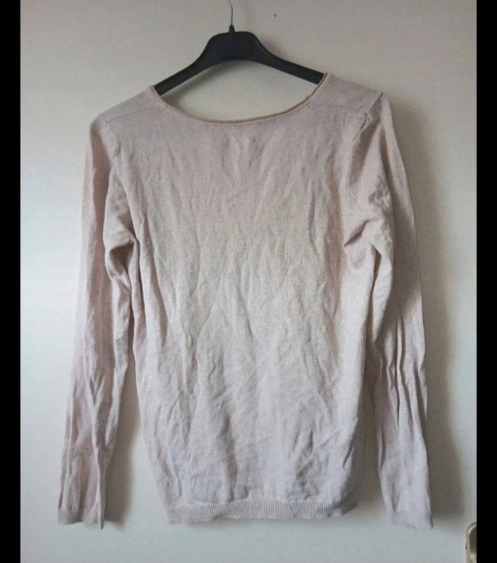 Pull léger beige rose in extenso taille L - photo numéro 2