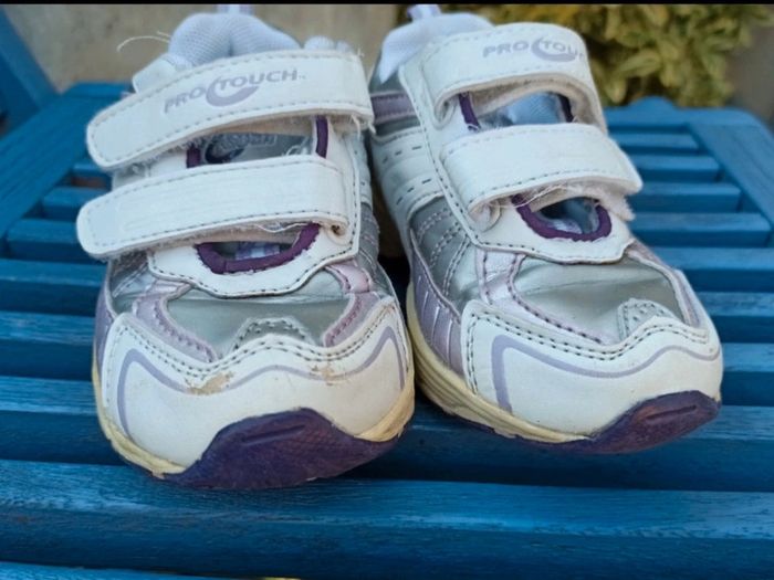 Baskets chaussures violettes bébé pro touch pointure 23 - photo numéro 5