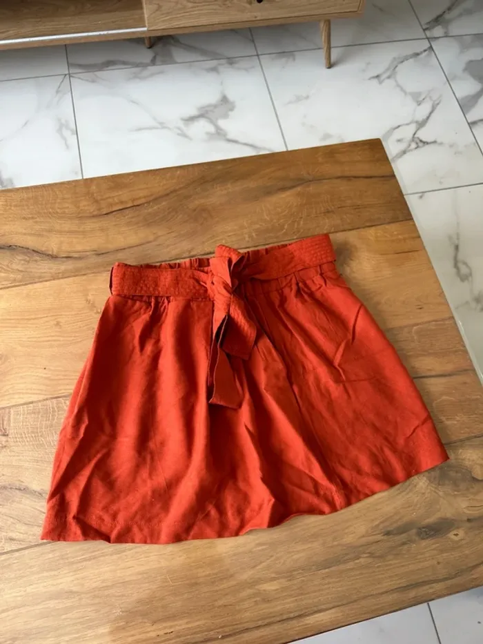 Jupe pimkie taille 38 M couleur rouille