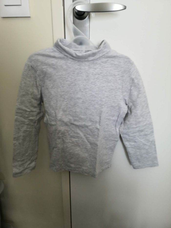 Sous-pull à col montant uni (Gris) 18 mois (86 cm) Kiabi - photo numéro 1