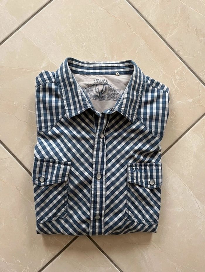 Chemise à carreaux manche longue XL - photo numéro 2