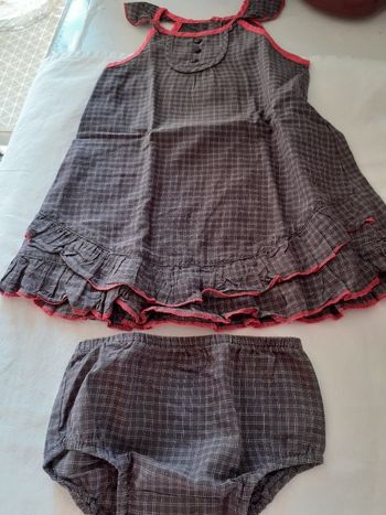 Robe manche courte avec culotte 6 mois