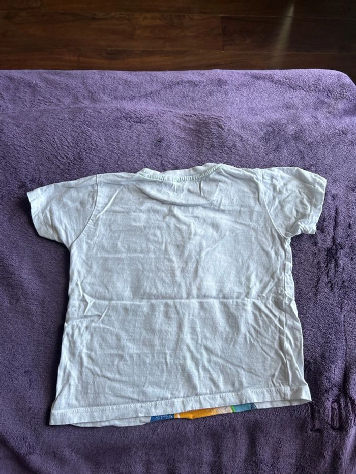 T-shirt manches courtes blanc et imprimés thème surf My first Chicco taille 4 ans - photo numéro 4