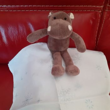 Doudou-peluche Bébé Hippopotame