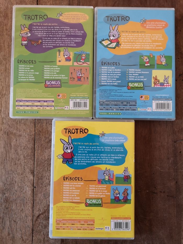 Lot de 3 dvd trottro - photo numéro 2
