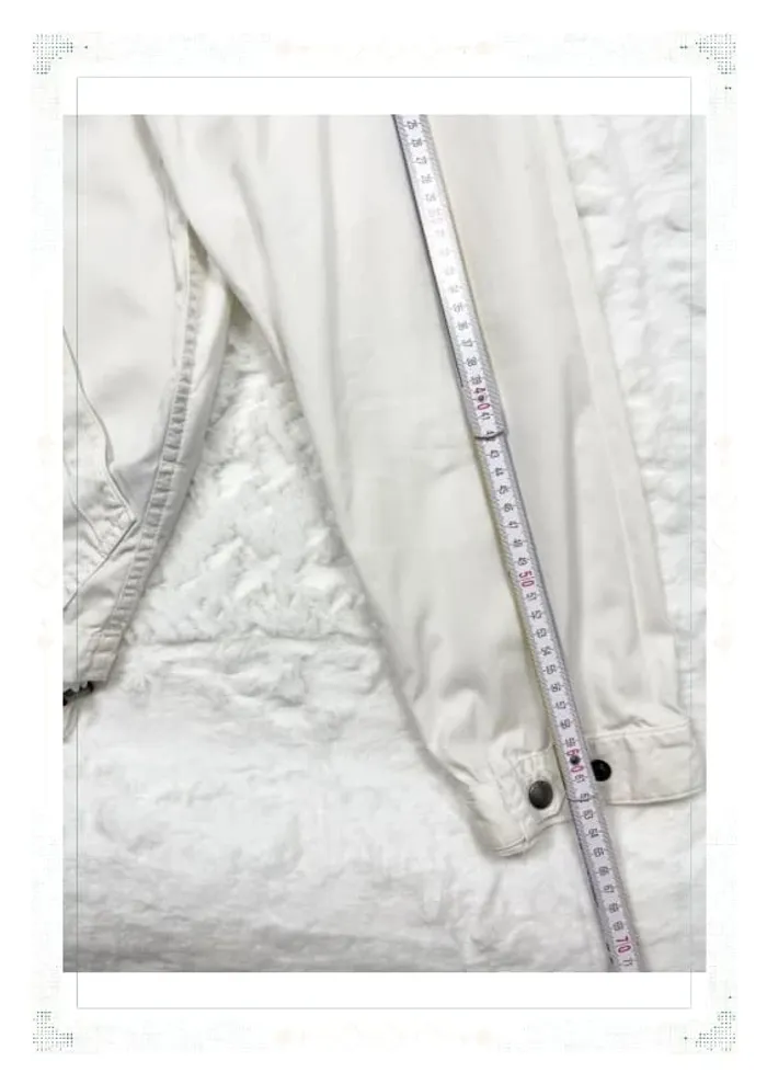 Veste Harrington Ralph Lauren blanche homme taille S coton capuche - photo numéro 10