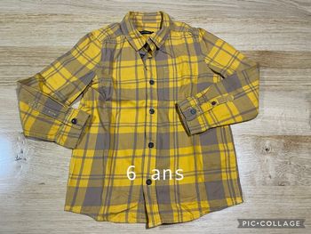 Chemise carreaux ML 6 ans