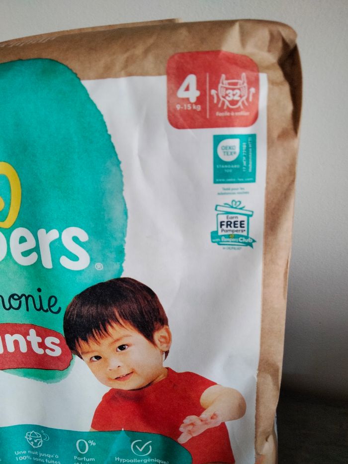Paquet de Pampers pants harmonie taille 4