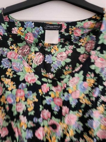 Robe  mi longue vintage  fleurie