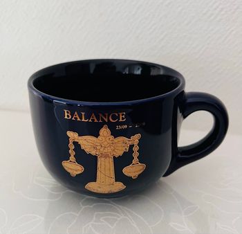 Bol signe astro Balance Marine/doré