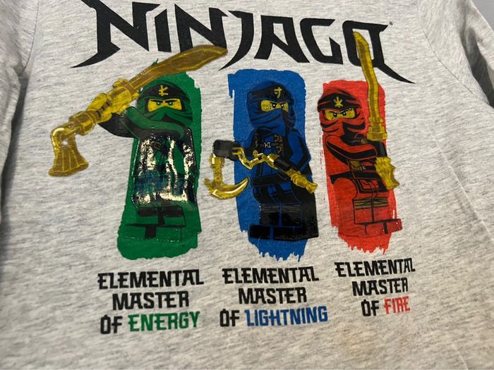 T shirt ninjago gris - photo numéro 2
