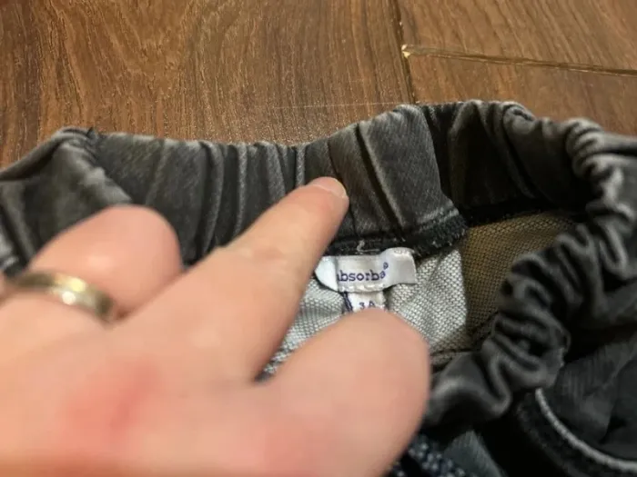 Jean garcon en coton gris  effet usé taille élastiquee absorba 3 ans - photo numéro 7