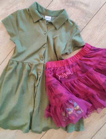 Lot robe Zara et jupe Desigual taille 8 ans