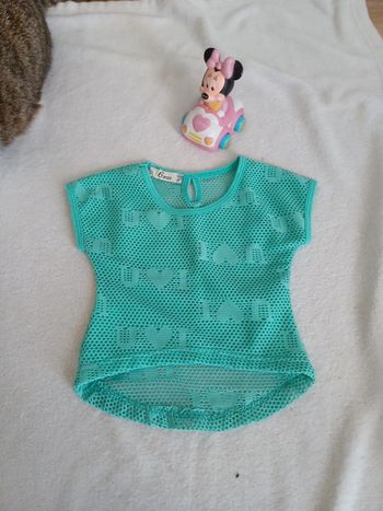 T-shirt vert menthe 6 mois