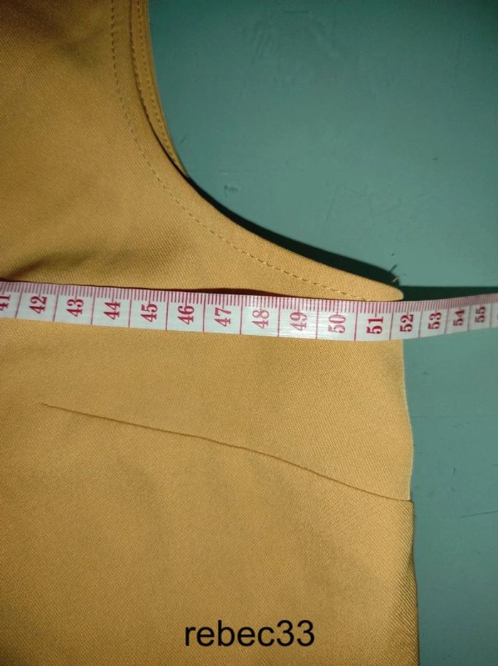 Blouse haut Débardeur jaune moutarde Kiabi - photo numéro 3