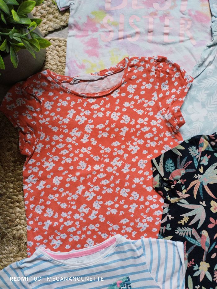 🌸 Lot x5 T‑shirts fleuris – 4 ans – Très bon état - photo numéro 5