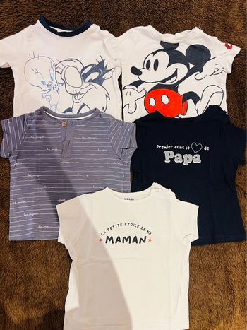 Lot t-shirt 6 mois
