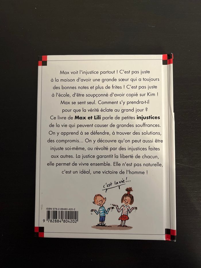 Lot 3 livres Lili et Max (solitude, pudeur, injustice) - photo numéro 6
