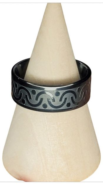 Bague femme noire