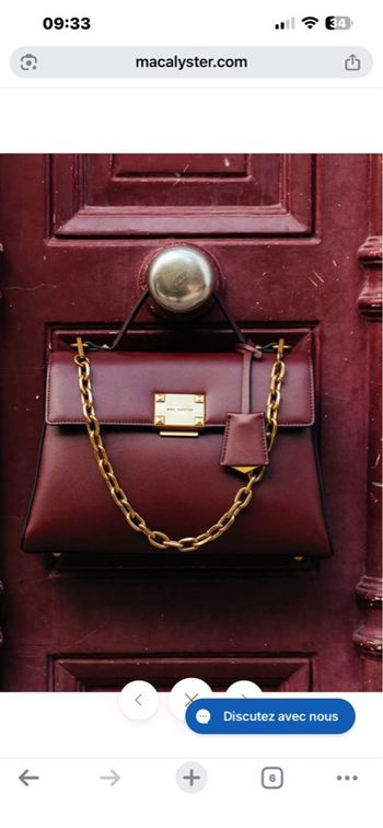 Sac cuir Mac Alyster 