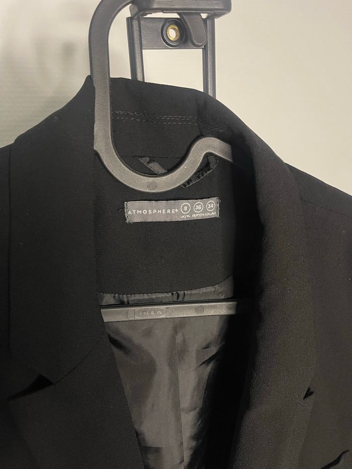 Veste blazer noire Atmosphere – Taille 36 / UK 8 – Coupe classique élégante - photo numéro 4