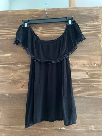 Top épaule dénudé noir