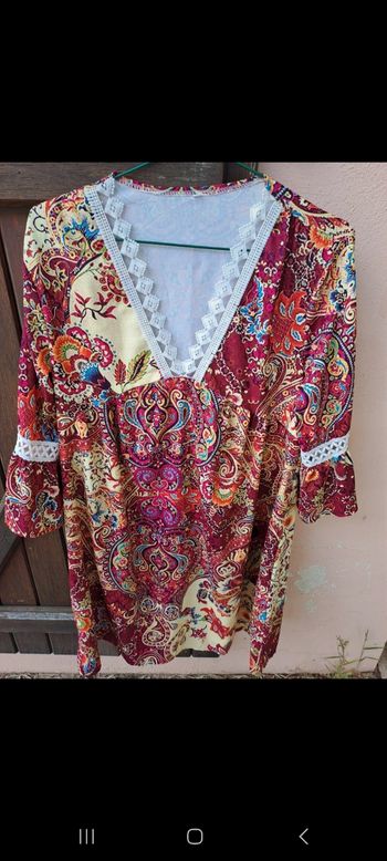 Robe femme fluide manche 3/4