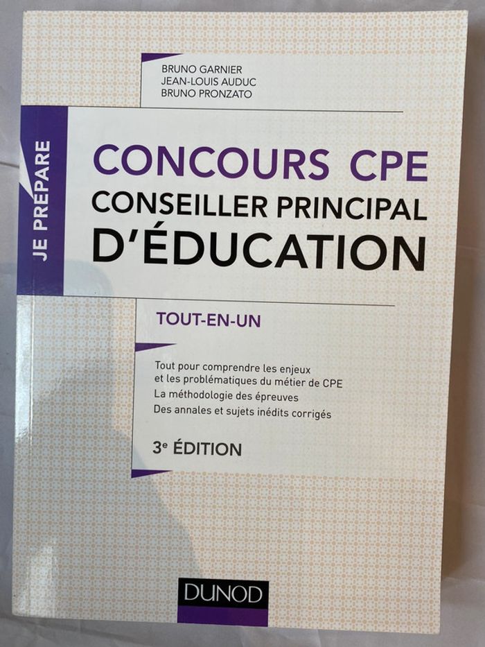 Concours CPE, conseiller principal d’éducation
