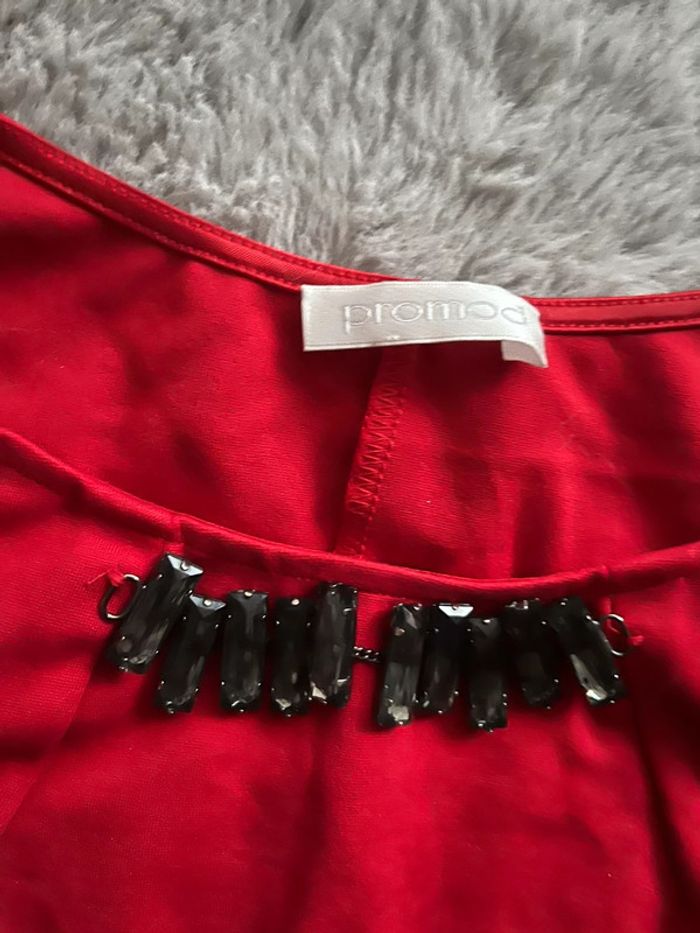 Top péplum rouge promod - photo numéro 2