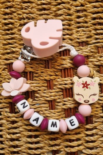 Attache tétine personnalisée : Mes créations sont aussi sur Etsy