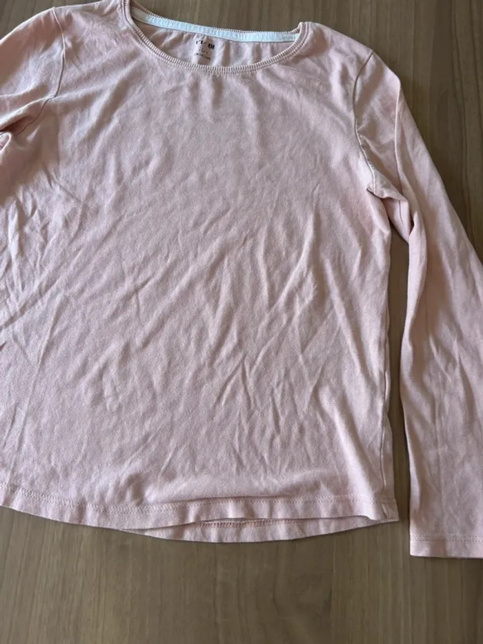 Haut manches longues rose kiabi 10 ans - photo numéro 3