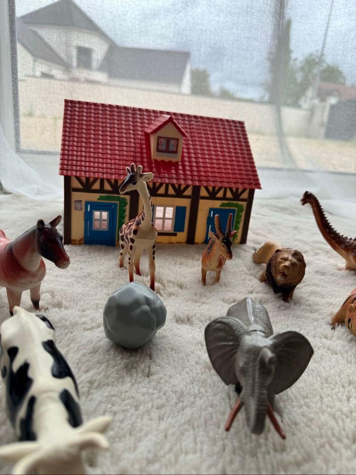 🚜 lot 31jouets animaux de la ferme + ferme + dinosaures et accessoires très bon état - photo numéro 4