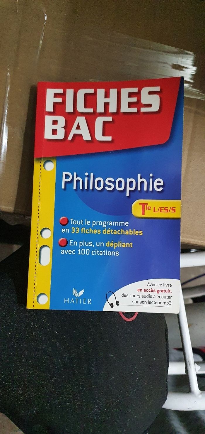 Livre fiches Bac Philosophie TS