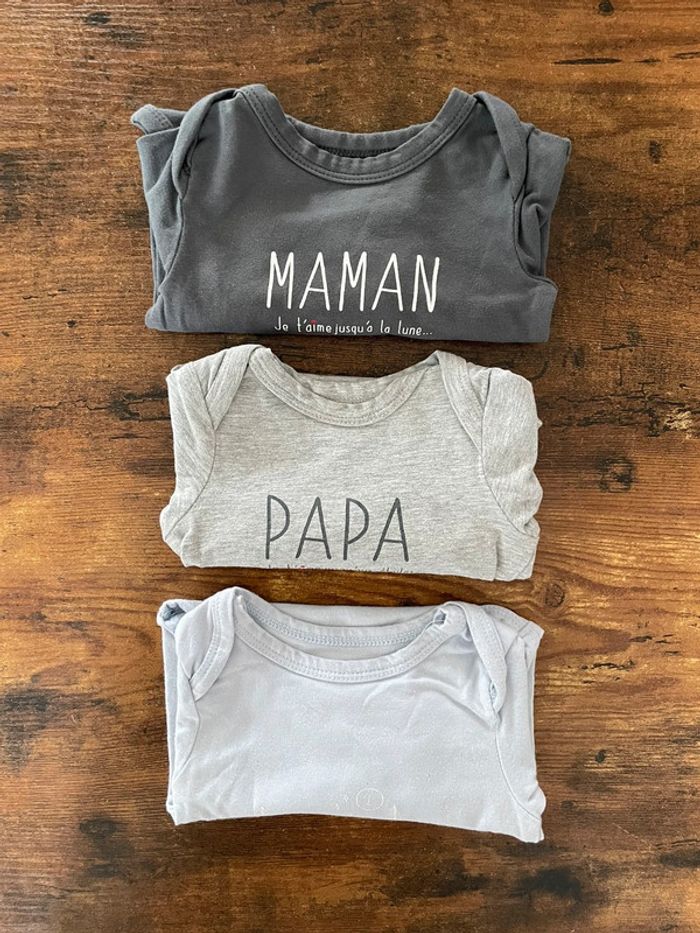 Lot de 3 bodies manches longues