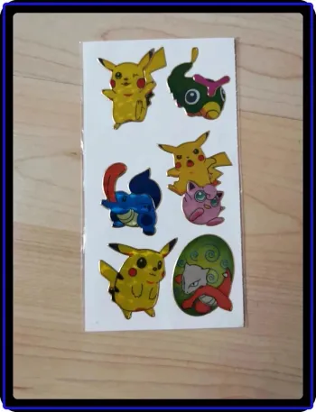 6 stickers Pokemon